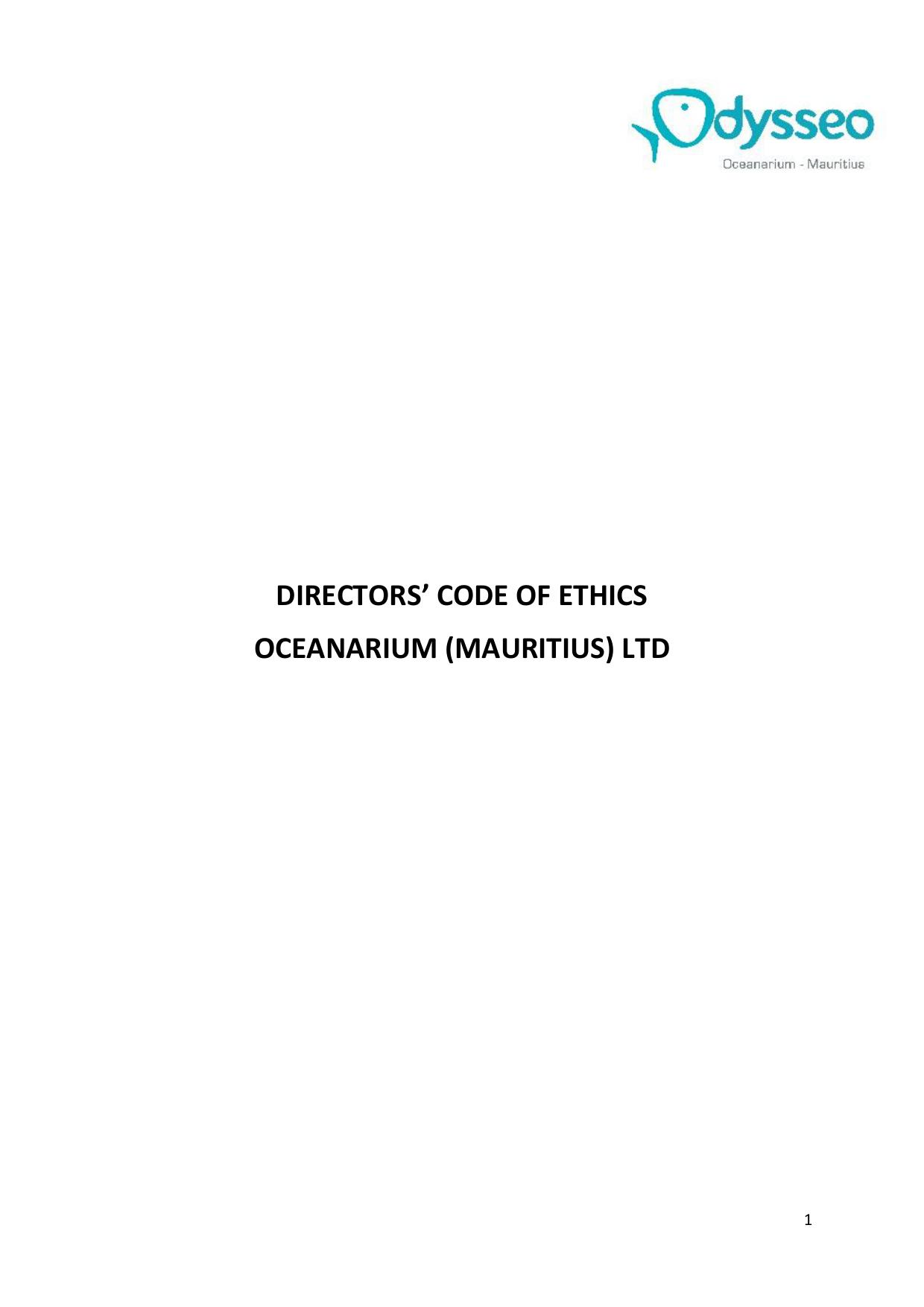 Directors’ Code of Ethics